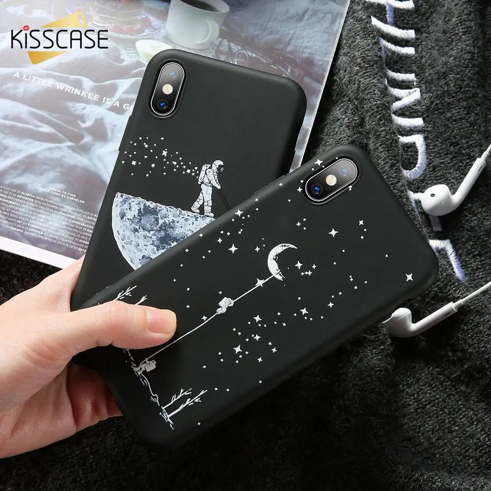 KISSCASE звезды пространство чехол для телефона samsung Galaxy S9 j5 2018 j7 J6 милый в виде