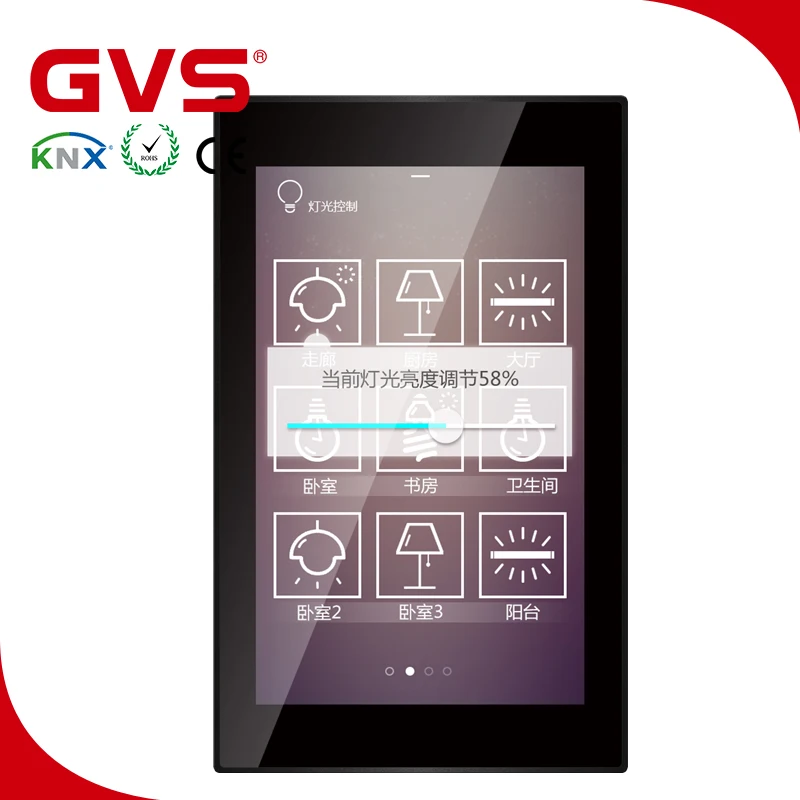 Сенсорный экран KNX/EIB GVS K Bus 5 дюймов сенсорная панель KNX классический тип система