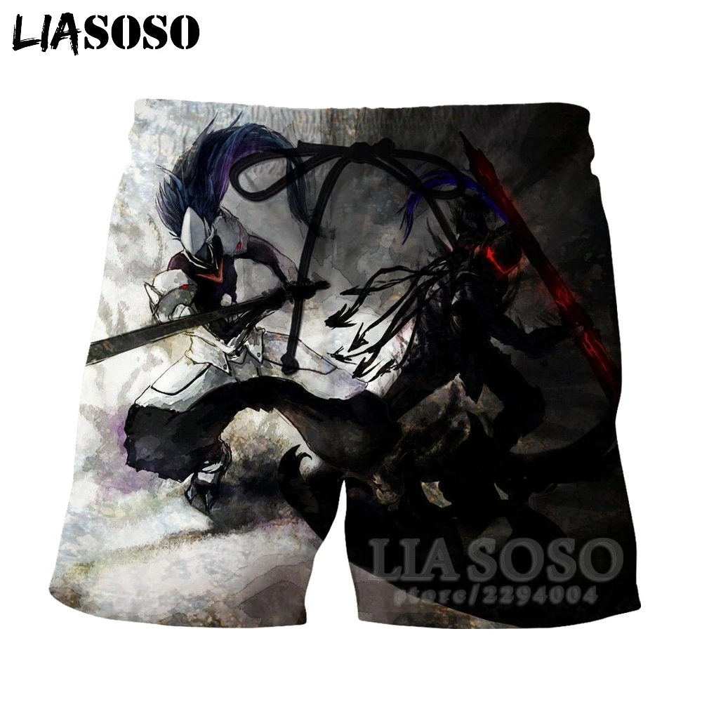 LIASOSO 2019 новые мужские s одежда 3d принт Лето аниме Шорты Унисекс уличная хип хоп