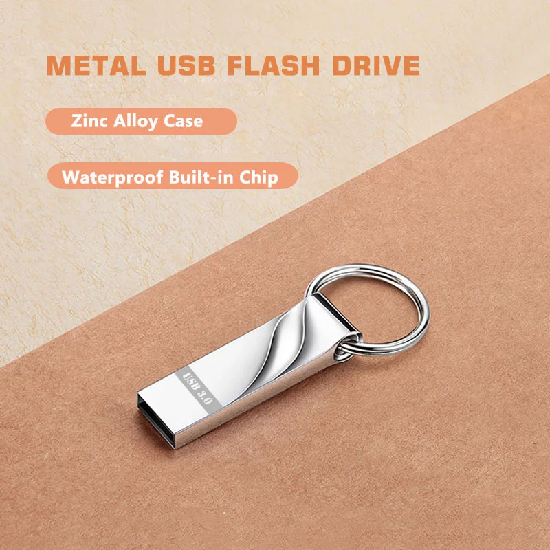 Usb 3,0 флеш-накопитель 64GB с логотипом на заказ, USB флеш-накопитель 4GB 16GB 32 GB, металлический флеш-накопитель Usb3.0, карта памяти, водонепроницаемый диск на ключ
