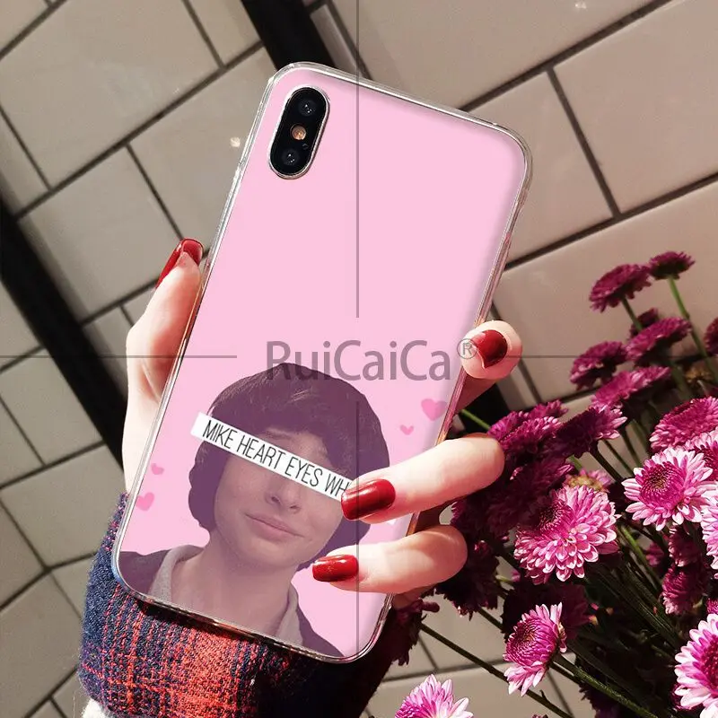 Чехол для мобильного телефона Ruicaica Finn Wolfhard прозрачный чехол iPhone 6S 6plus 7plus 8 8Plus X Xs MAX