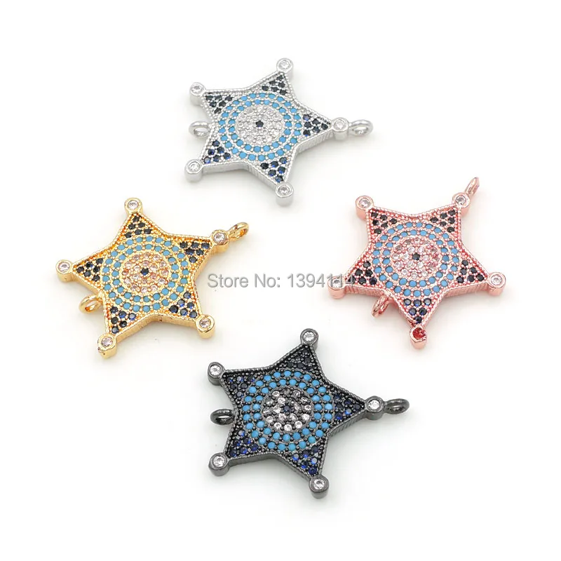 24*20*2 мм микро паве синий &amp клэт прозрачный CZ флейта подходит для женщин как DIY