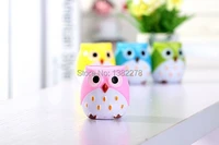 24pcs back to school cartoon owl pencil sharpener gift kids birthday party favors for girl boy baby shower souvenirs