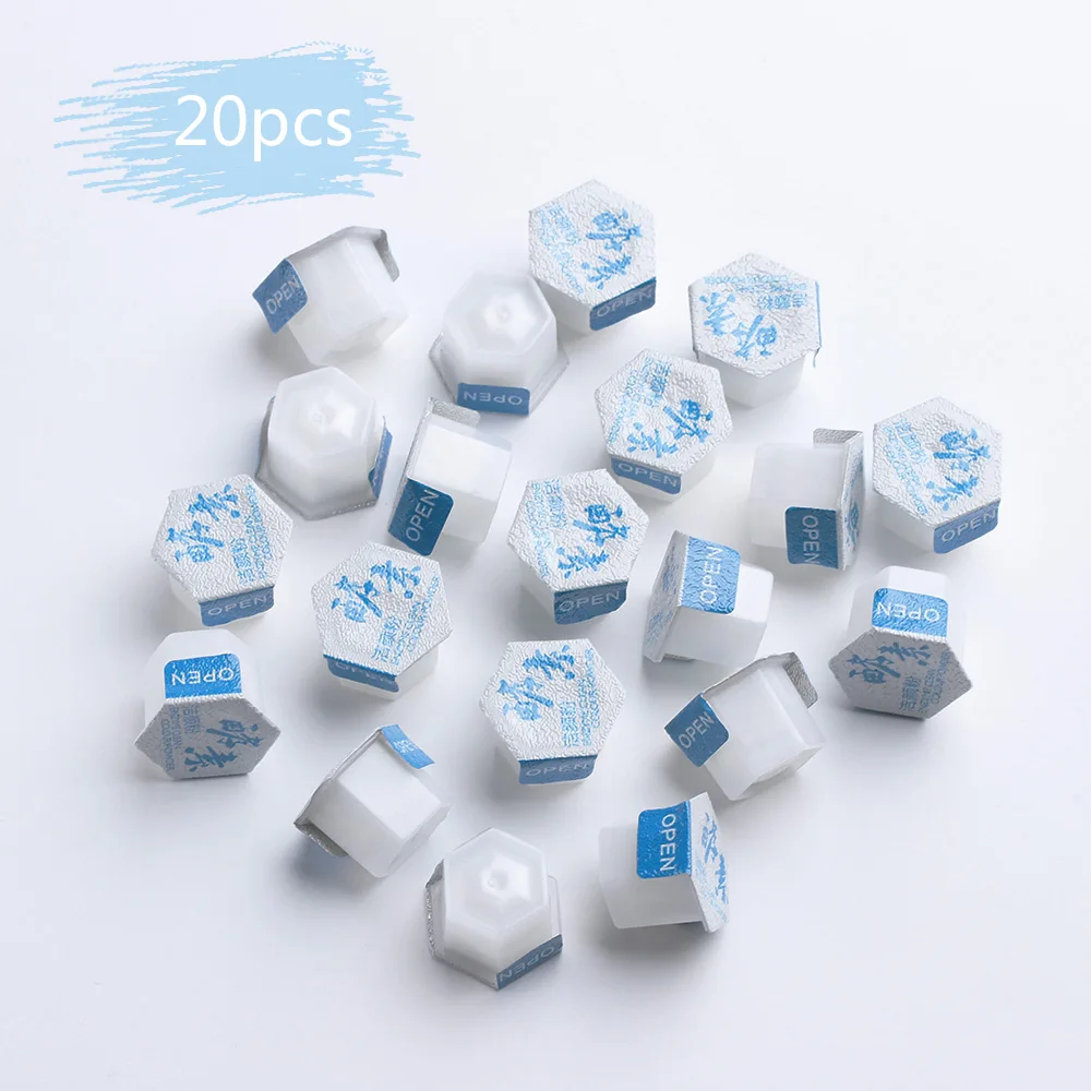 20pcs Очищающее средство для лица, скраб для лица, очищающий порошок, лечение акне, средство для удаления угрей, прыщей, ПОР, экстракт аминокислоты, уход за кожей - Цвет: 20pcs