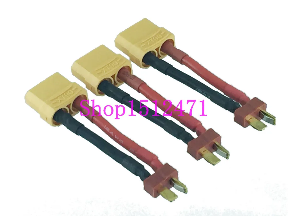 

XT90 female To T-Plug (Deans style) male Battery Charger Cable 12AWG 5CM