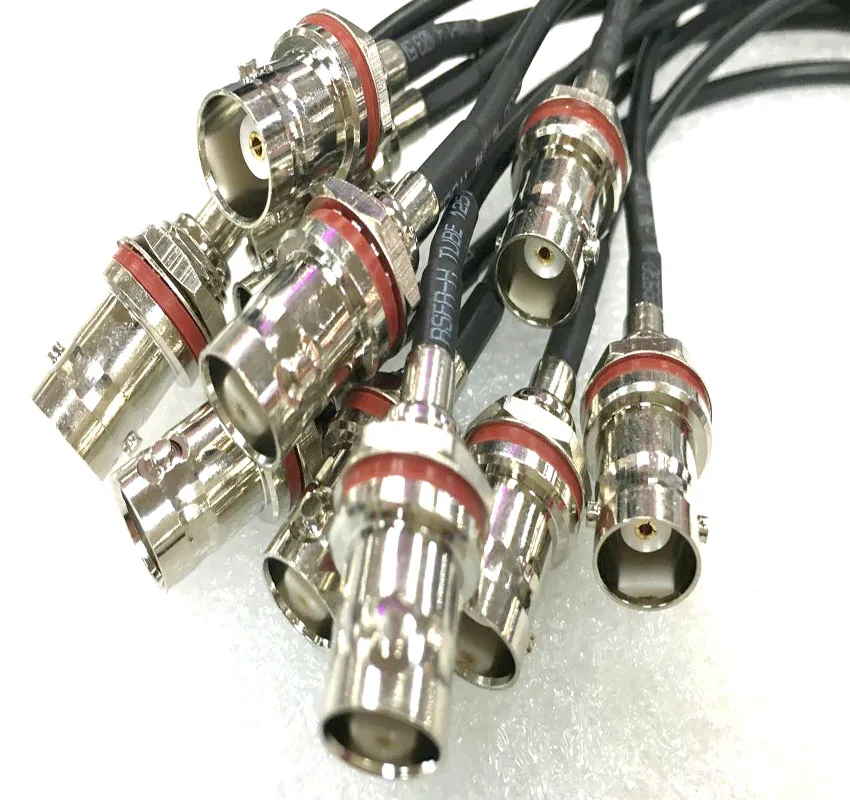 Pigtail MCX male RA BNC female переборка с уплотнительным кольцом кабель RG174 15 см|ra| |