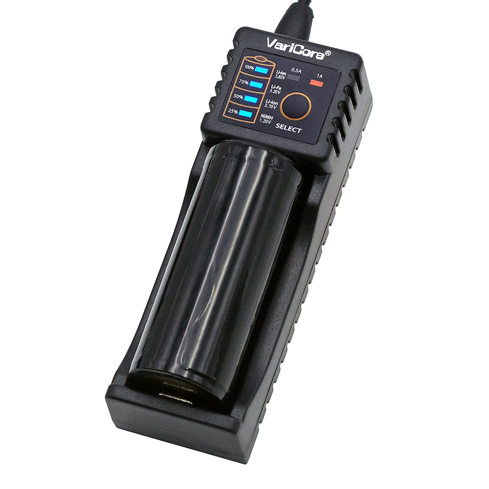 VariCore V10 AA AAA SC/S 18650 26650 18350 16340.14500 10440 26500 Lithium Iron 3.2V 1.2V 3.7V NiMH e-cigarette Battery Charger |