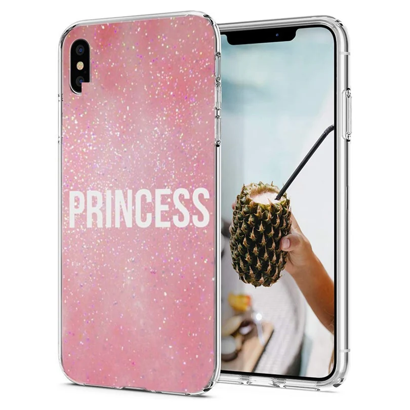 ТПУ Роскошный чехол для iPhone 7 8 Plus 6 S/6 мягкий дизайн звезда точка розовый X XS XR Max