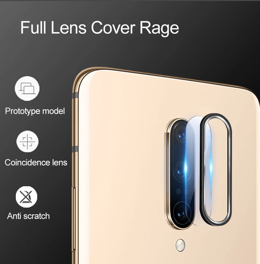 Закаленное стекло для объектива камеры для OnePlus 7 Pro 6T 6, чехол, Защитное стекло для экрана+ защитное кольцо для One Plus 7 6 T, пленка