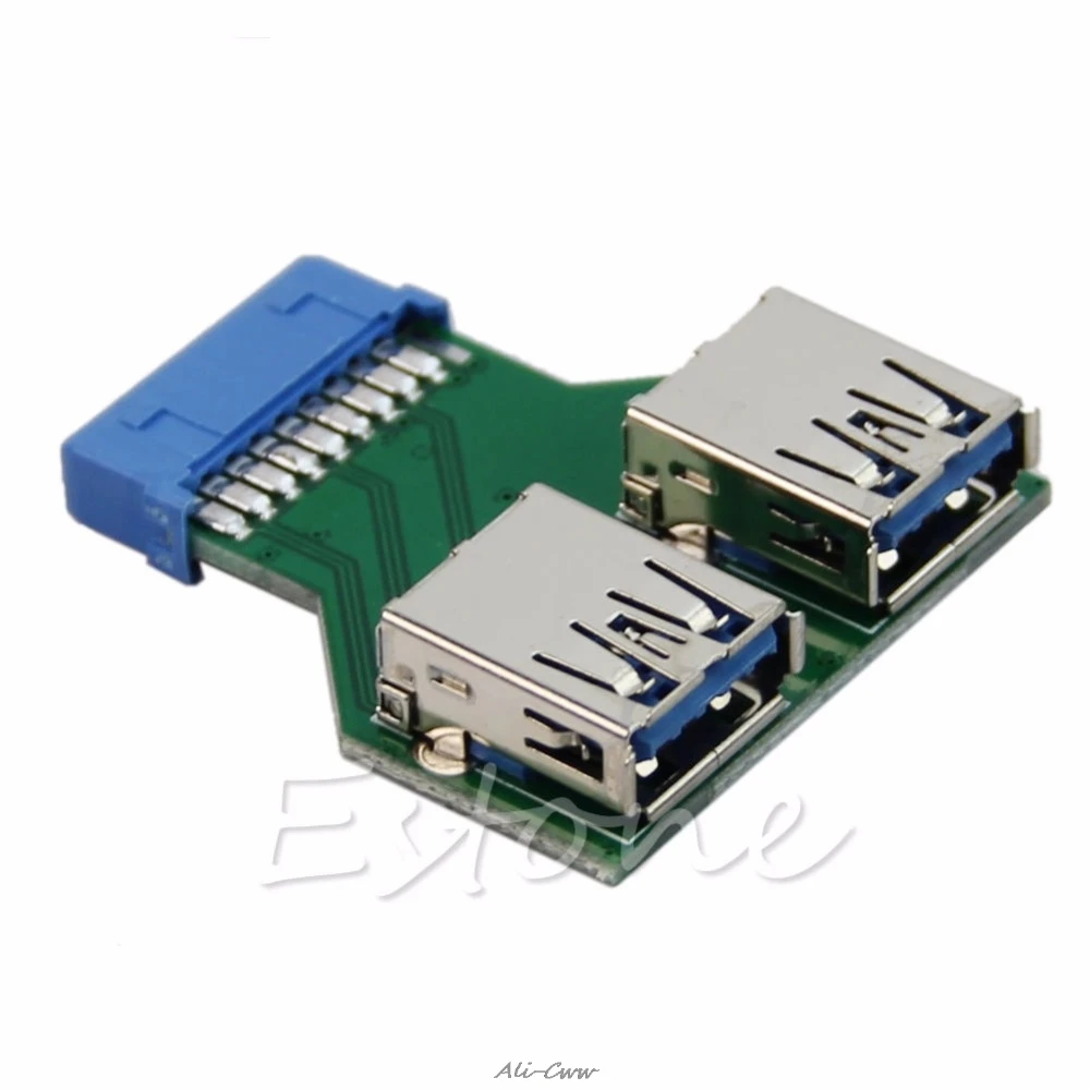 Горячая новинка Внутренняя Материнская плата 2 порта USB 3 0 Женский до 20 Pin