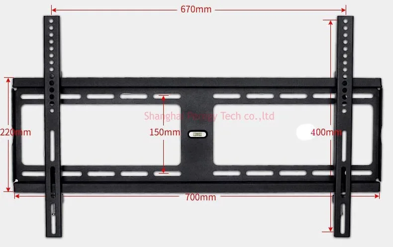PTB-906MF 60 кг vesa 600x400 универсальное металлическое большое крепкое фиксированное настенное крепление для телевизора 2"-55" 6" 46" 7" Плоский ЖК-светодиодный ТВ-стенд