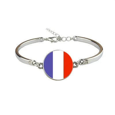 

New France Flag Bangles Country France Flag Bracelets Jewellery