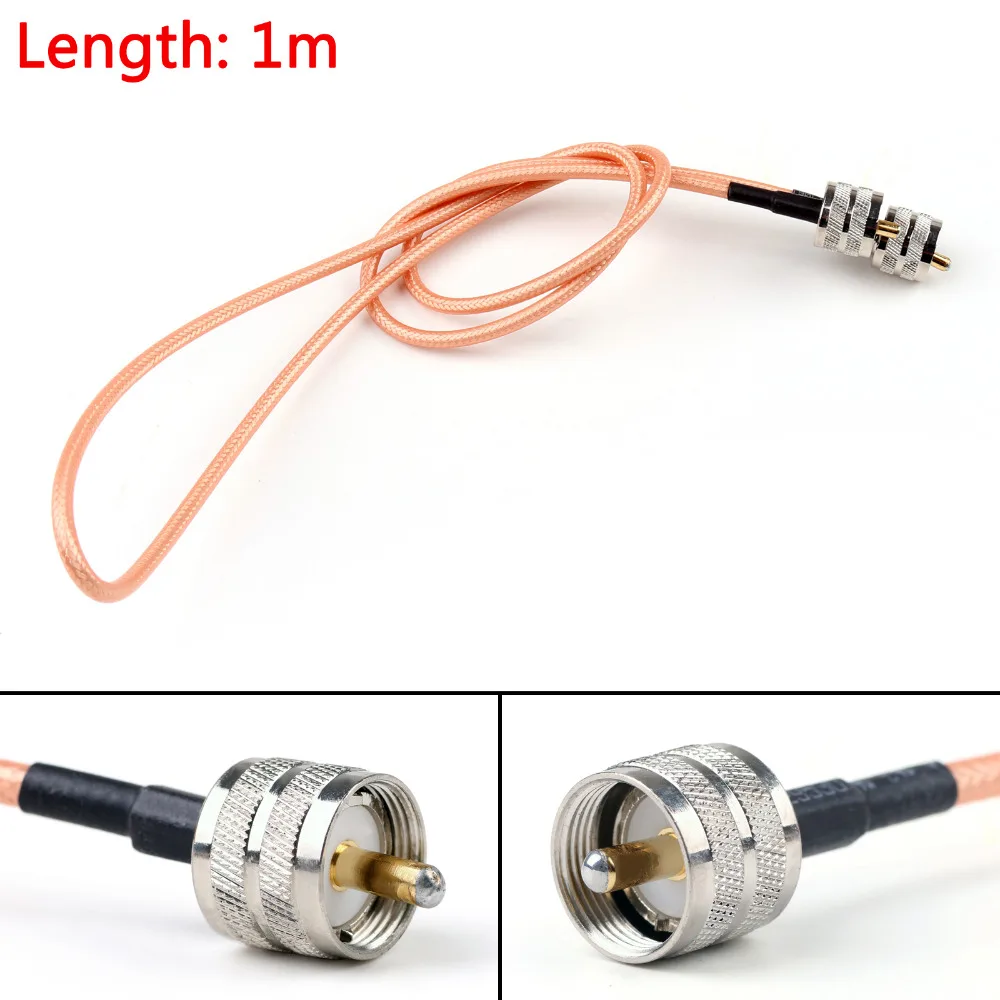 Areyourshop RG142 кабель PL259 UHF штырьковый для автомобильной радиоантенны 20 см 50 1 м 2