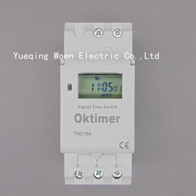 Цифровой программируемый таймер Oktimer THC15A 220 В переменного тока 16 А|switch ac|timer switches