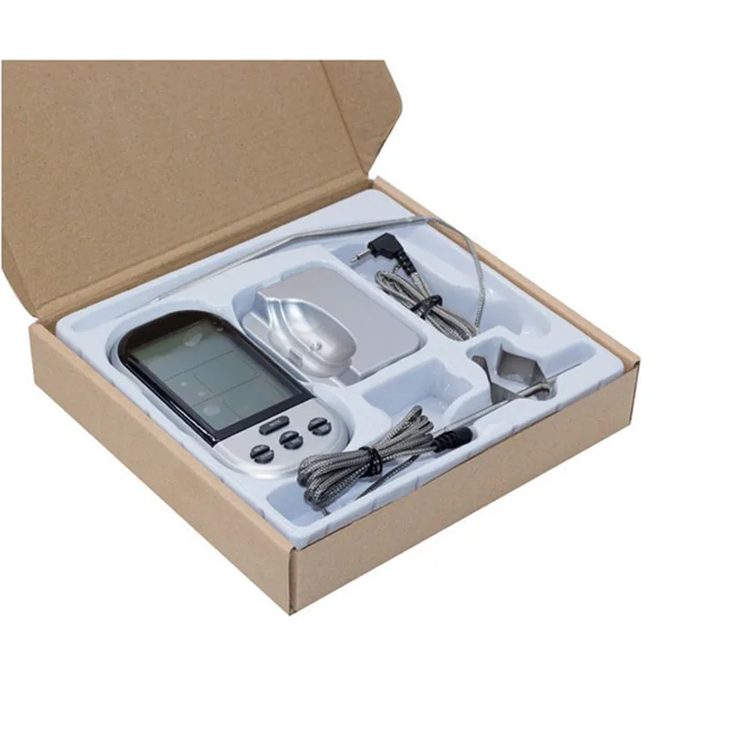 Улучшенный цифровой термометр RF беспроводной для пищевых продуктов с двумя