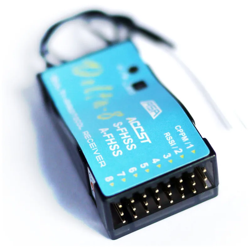 Оригинальный приемник FrSky Delta 8 2 4G D8/V8 ACCST/S-FHSS/A-FHSS 8CH совместимый с системами Futaba Hitec