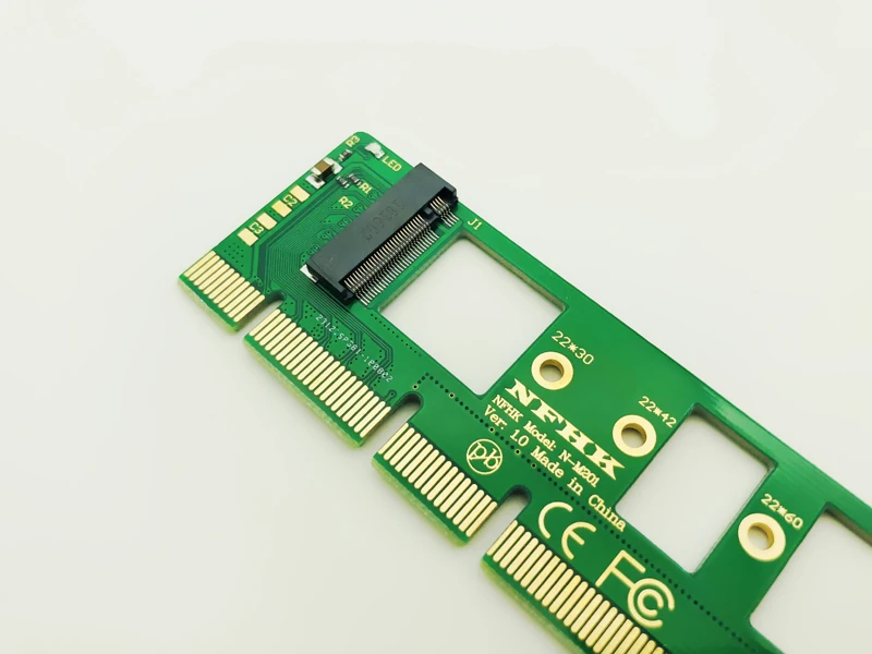 5 шт. NGFF M.2 NVME AHCI SSD для PCI E Express 3 0x4x16 адаптер Riser Card M Соединитель в форме ключа XP941 SM951