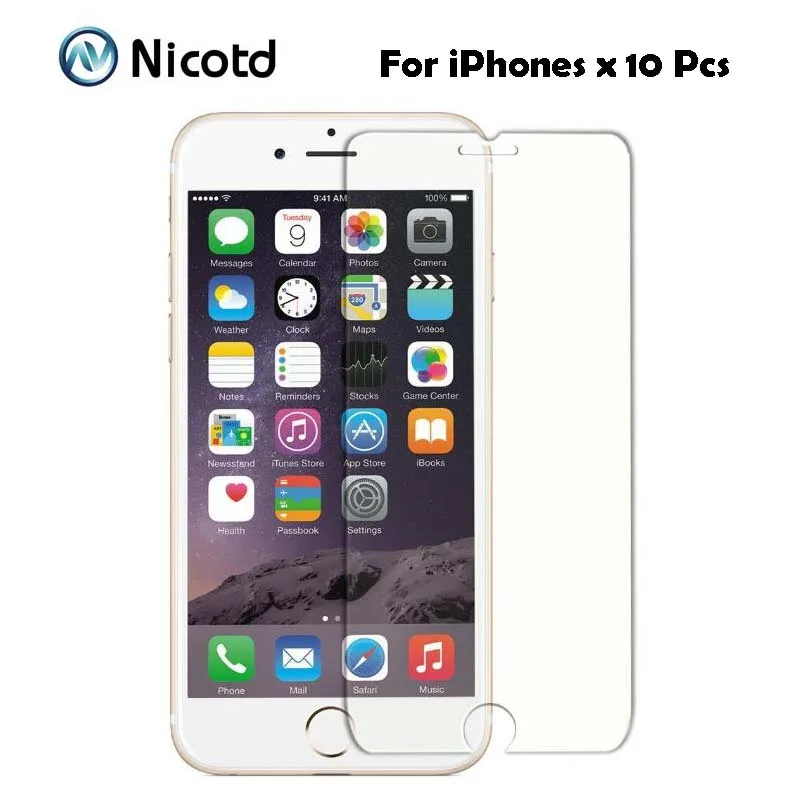 Закаленное стекло 9H для iPhone XS MAX XR 5 5s 5c 6 6s 4s 4 Взрывозащищенная защитная пленка iphone