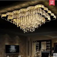 LED Ceiling Lights Ideas Simple  Warm Sitting Room Atmosphere Remote Control  Rectangle Crystal Absorb Dome Light Ceiling Lamps