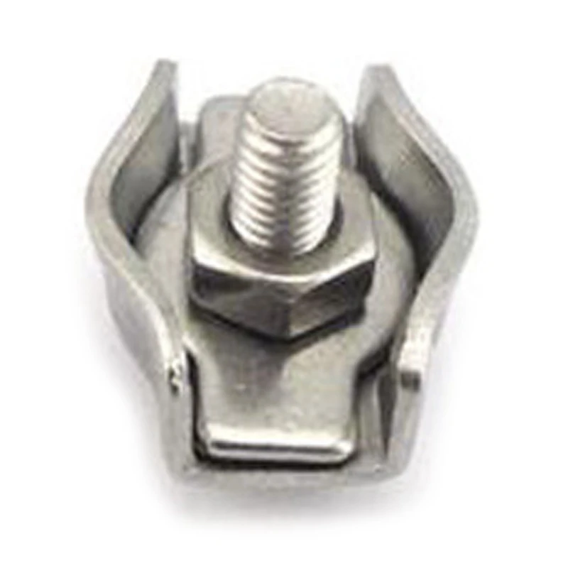 

Duplex Clips Stainless Steel Wire Cable Rope Grips Clamps Caliper