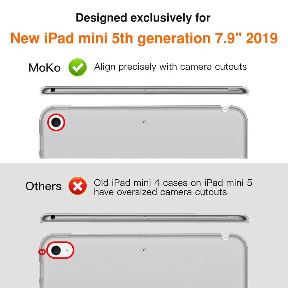 Чехол для нового iPad Mini 5 2019 (5 го поколения 7 9 дюйма) с держателем карандаша Apple