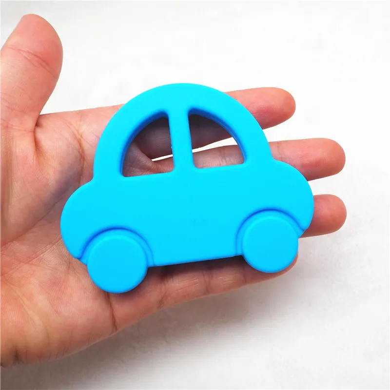 Chenkai 10 шт. силиконовый Прорезыватель автомобиль BPA бесплатно DIY Жевательная подвеска уход за зубами ювелирные изделия Детские пустышки пустышка игрушка подарок Прорезыватель