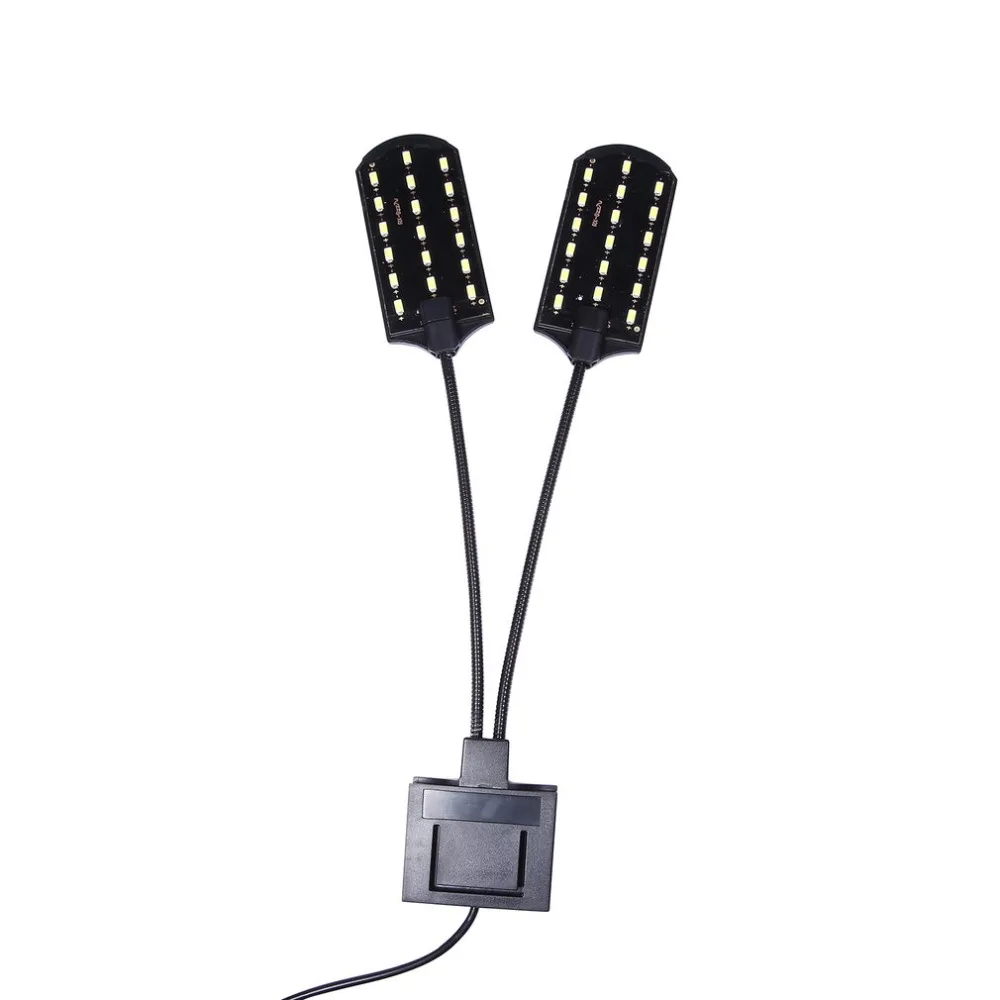 X7 ЕС Plug Dual Head супер яркий светодио дный водных растений аквариум свет лампы