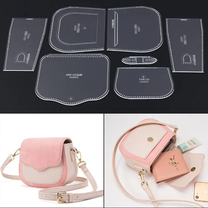 1 комплект Акриловый шаблон для сумки сумка на плечо мягкая кожа рукоделия DIY