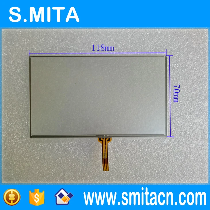 Новый 5 дюймовый Универсальный 4 проводной резистивный сенсорный экран gps