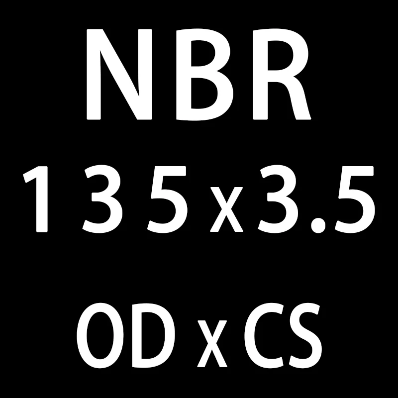 Резиновое кольцо черный NBR уплотнительное кольцо CS3.5mm OD110/135/140/145/150/200 мм уплотнения Нитриловый прокладка колцеобразное уплотнение прокладки, шайбы масло кольца - Цвет: OD135mm