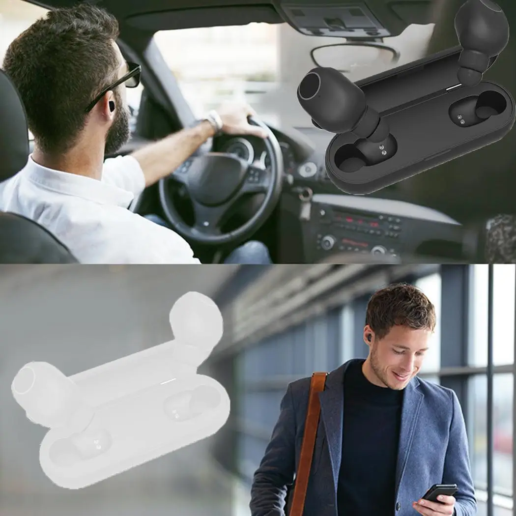 Wireless Bluetooth Earphone Waterproof Stereo Headphones 20-20000Hz With Charging Case 50mAh IPX4 32 420mAh | Электроника