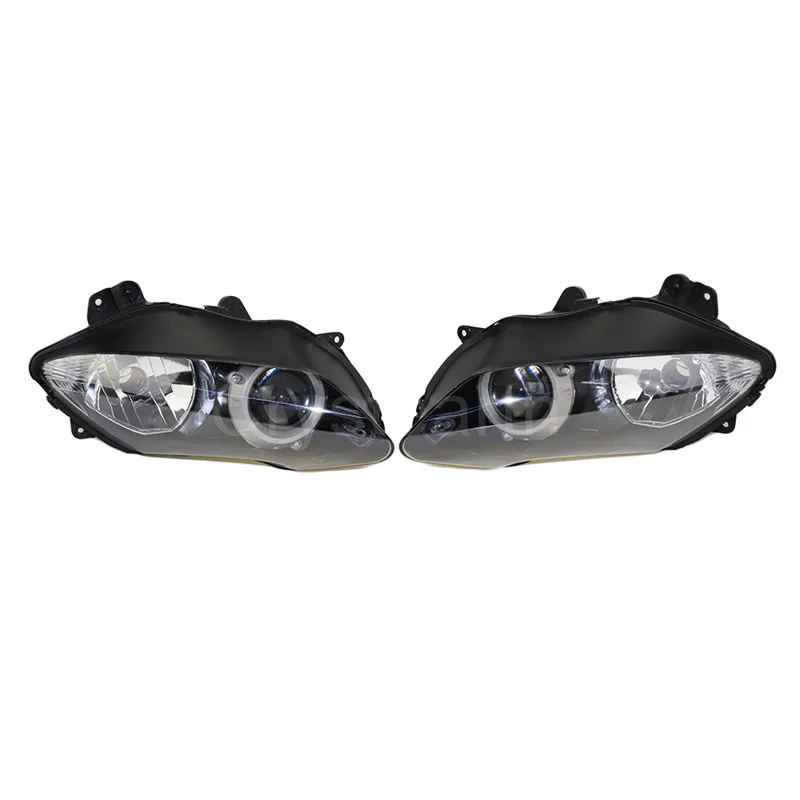 Для YAMAHA YZFR1 YZF-R1 YZF R1 2007 2008 07 08 мотоциклетный головной светильник, передний головной светильник, налобный фонарь в сборе, комплект корпуса