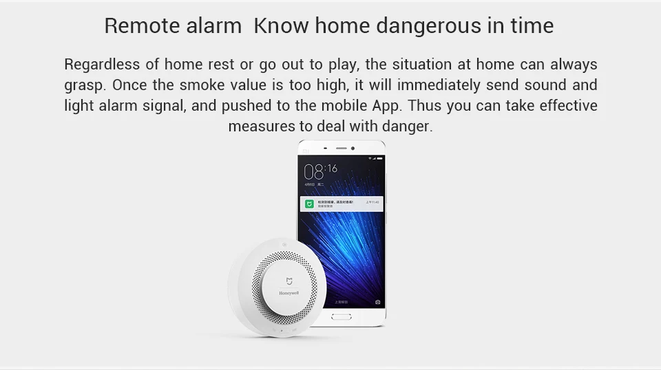 Xiao mi jia Honeywell детектор дыма пожарная сигнализация Датчик пожарный диктор прогрессивный звук mi Home приложение дистанционное управление