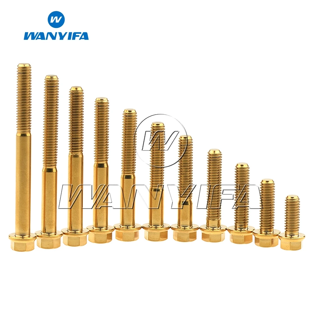 Титановый &quotWanyifa&quot Ti M6 x 15 20 25 30 35 40 45 50 55 60 65 мм Малый разъем под шестигранную