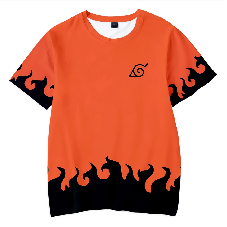 Детский костюм для косплея из аниме Наруто футболка с короткими рукавами и 3D