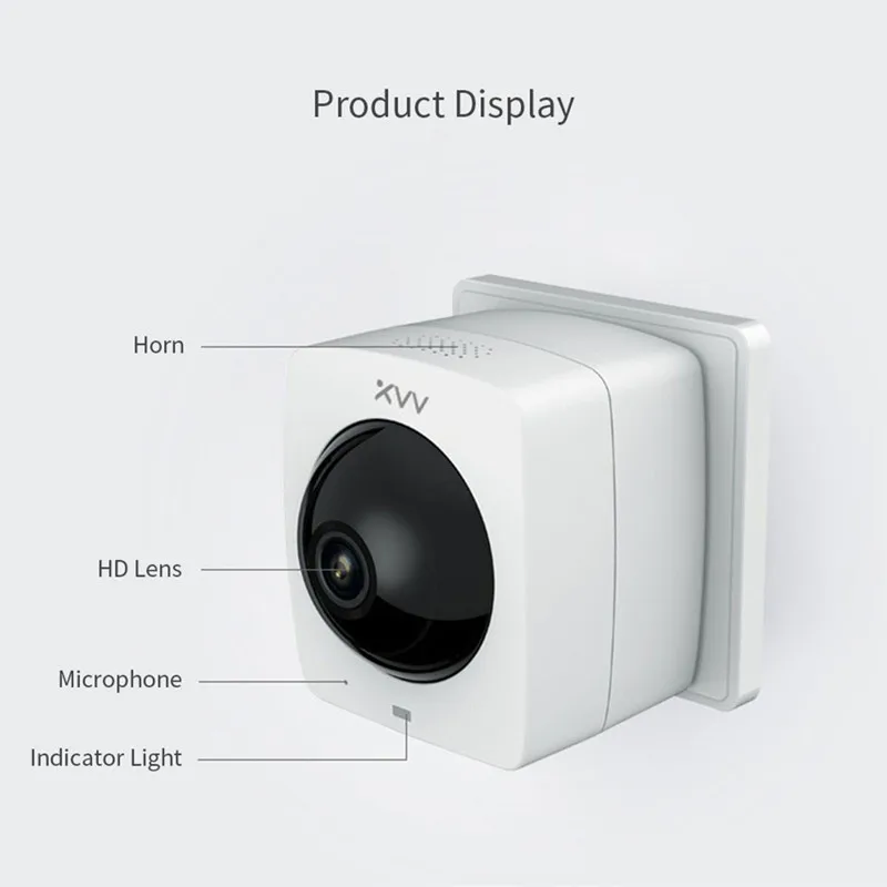 Xiaovv умная панорамная IP камера HD 1080P 360 ° камера безопасности инфракрасного ночного видения детский монитор