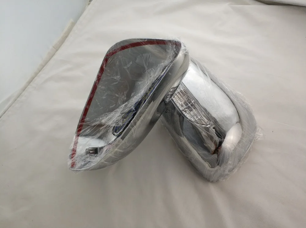 Крышка зеркала заднего вида для Toyota wish 2003 2004 2005 2006 2007 в новом стиле из 2 предметов ABS хромированные дверные Зеркало заднего вида с Le бы