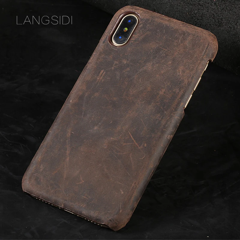 Wangcangli для iPhone 5 Чехол ручной работы из натуральной коровьей кожи на заказ кожух