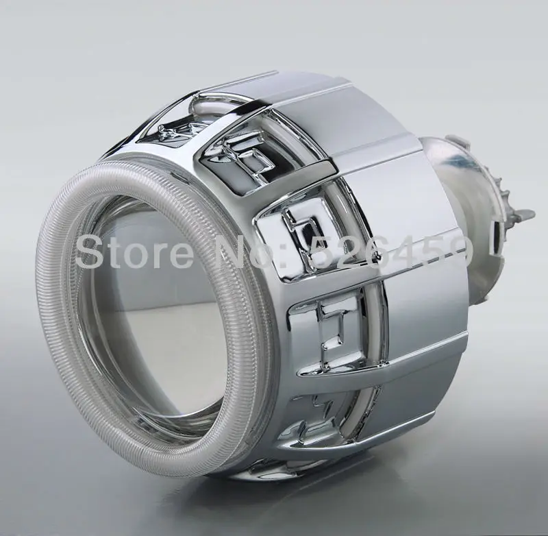 Двойное кольцо линзы проектора BI xenon CCFL Angel с h1 h4 h7 9005 9006 Новый HID светильник