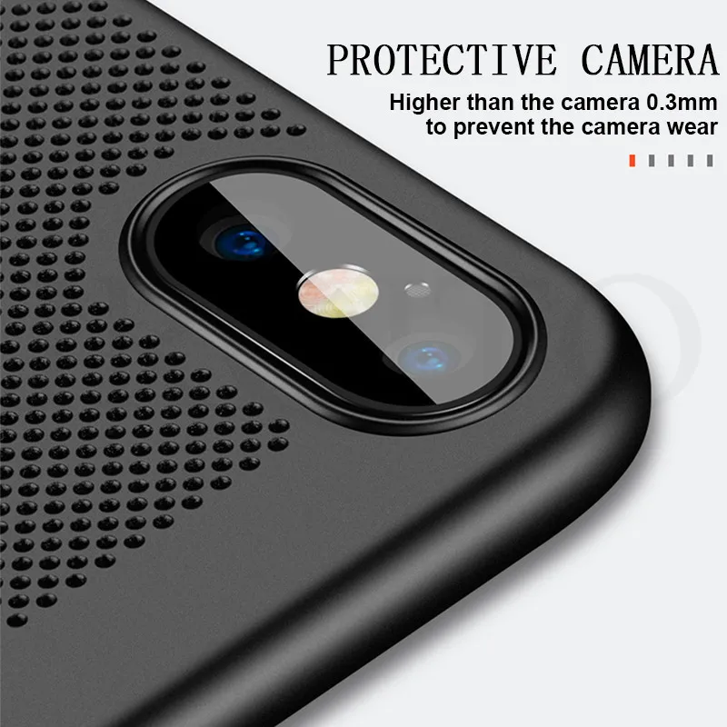 Рассеивание тепла чехол для телефона IPhone 6 6s 7 плюс 8X10 Тонкий Жесткий ПК Чехлы