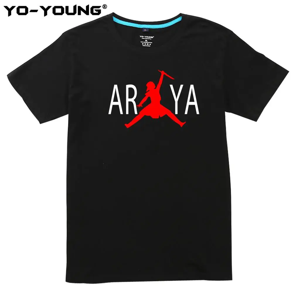 Yo-Young Women T Shirts Arya Stark Not Today модная футболка с принтом Игры престолов 100% чёсаный
