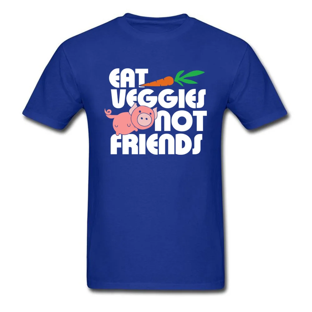 Футболка с изображением животного Eat Veggies Not Мужская футболка друзей забавная