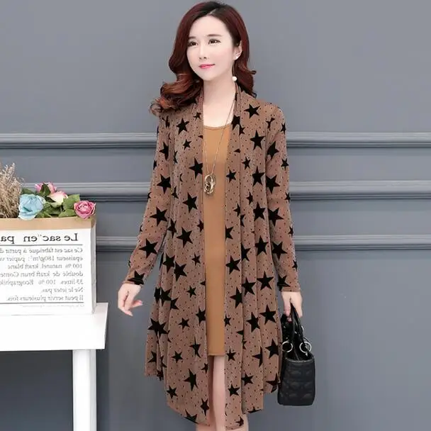 Платья для мам 2 шт. женский элегантный жилет + кружевная шаль с длинными рукавами