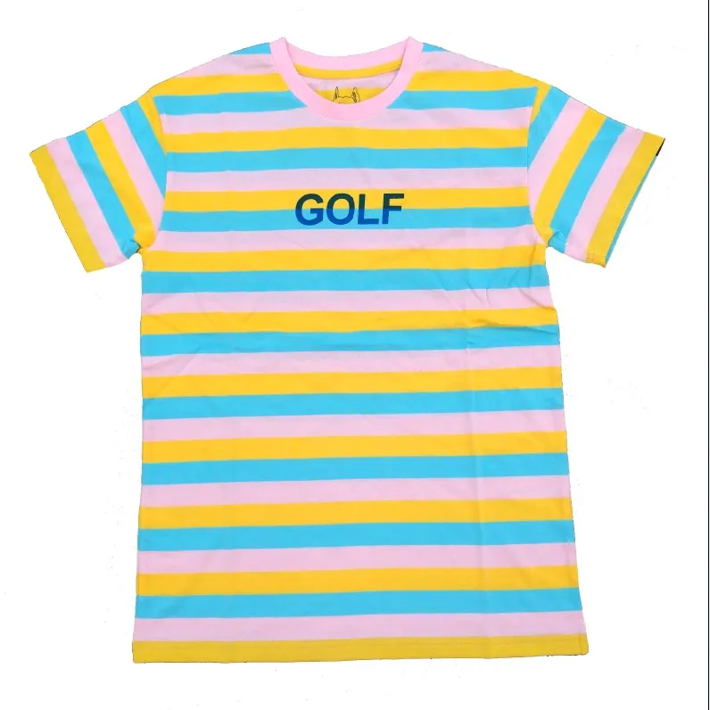 Новинка года; полосатые футболки с надписью «golf Le Fleur Tyler The Creator»; футболка в стиле хип-хоп; уличные хлопковые футболки для скейтборда; футболка;# AB50
