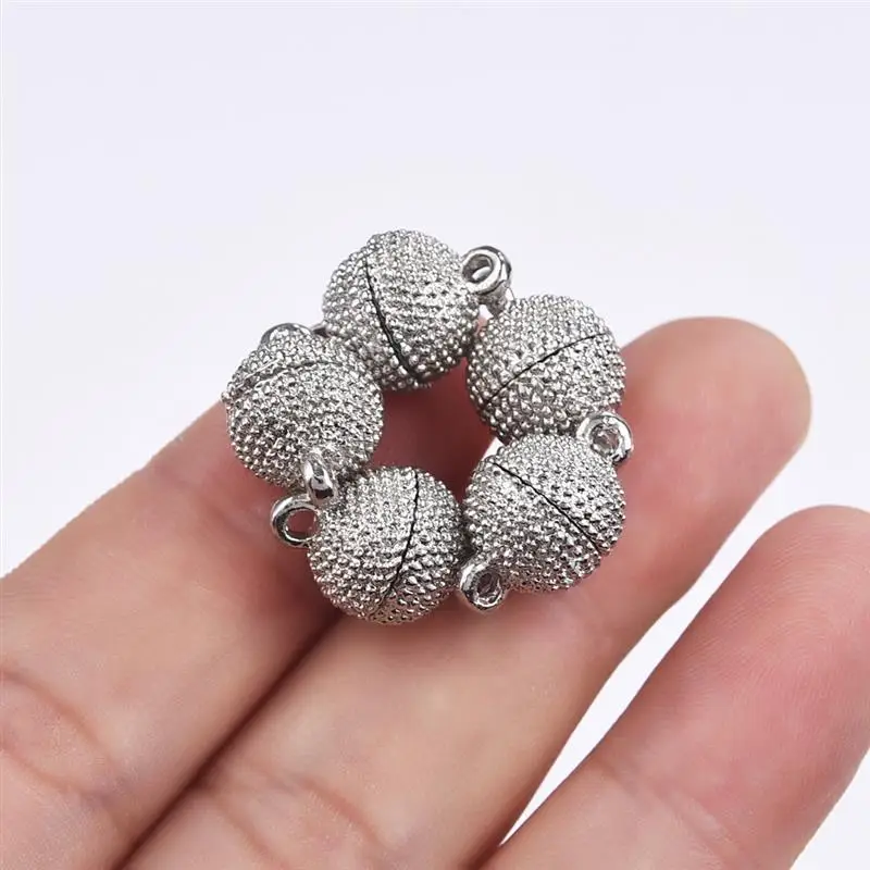 5 шт. круглые магнитные застежки для браслета Пряжка из сплава фурнитура