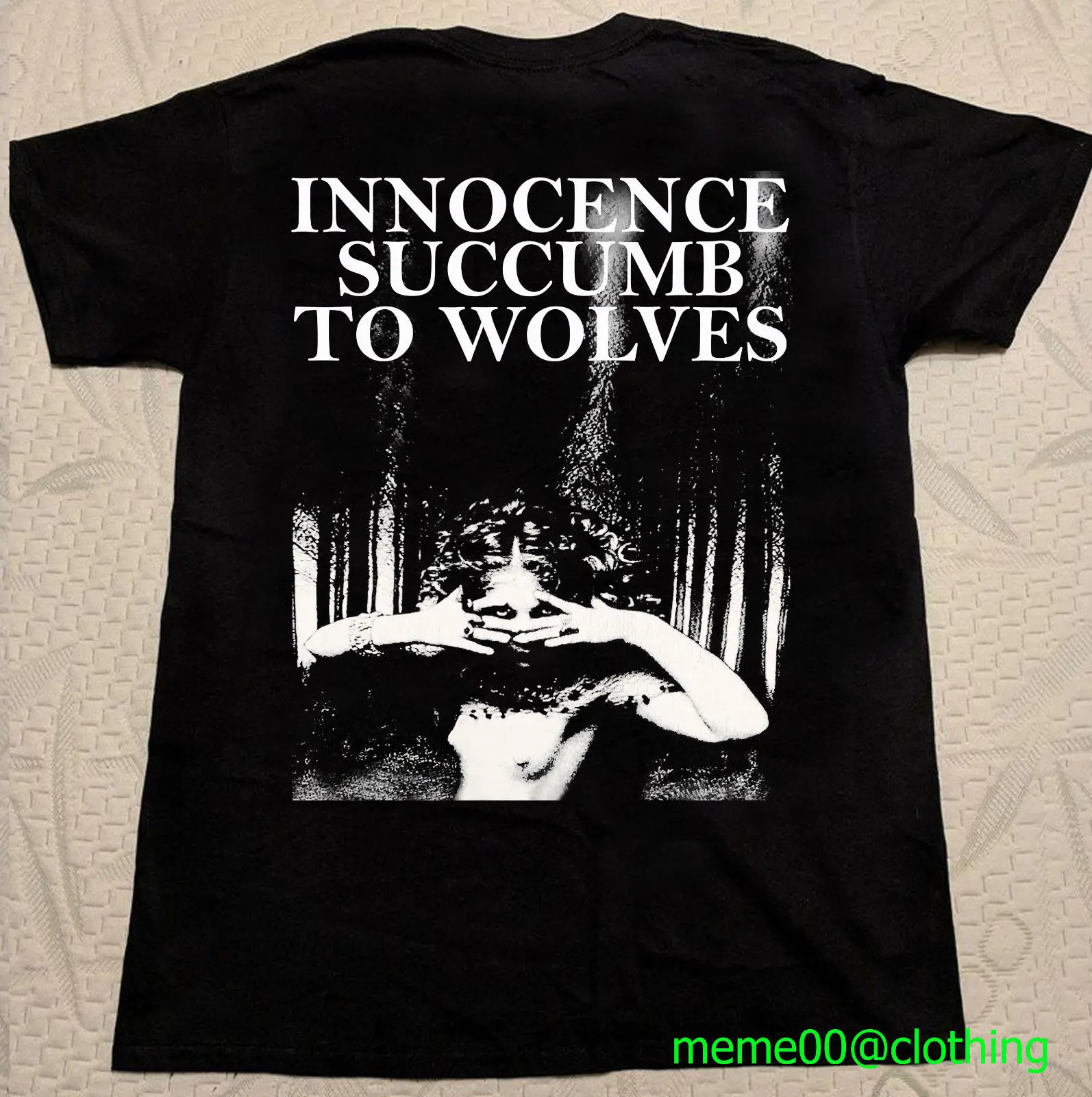 Колыбель из Filth-Innocence Succumb для волков 1995 черный сплошной цвет | Мужская одежда