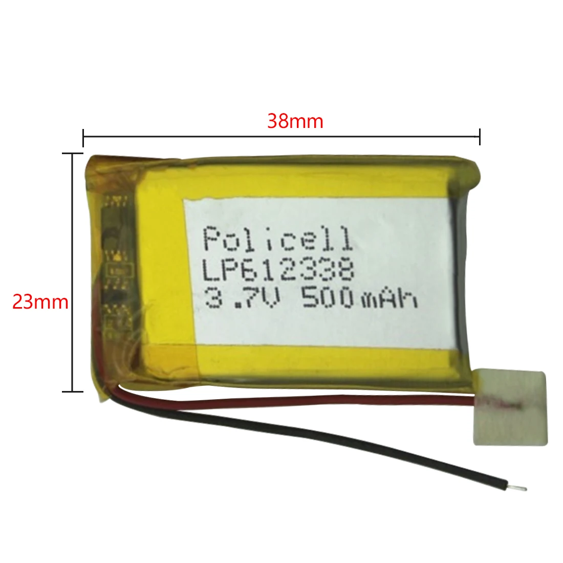 500mAh 3,7 V 612338 литий-полимерный Li-Po литий-ионный аккумулятор Lipo Cells для DVR gps MP3 MP4 сотовый телефон динамик