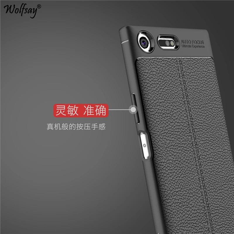 Wolfsay sFor Cover Sony Xperia XZ Premium Case Lmitation Leather TPU For | Мобильные телефоны и аксессуары