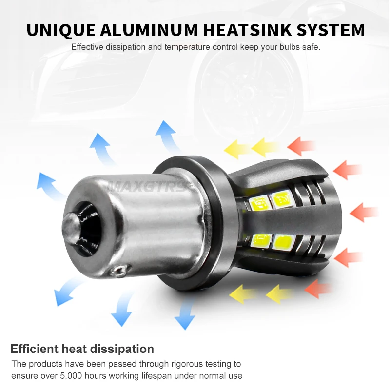 2x BA15S P21W светодиодный лампы S25 1156 1141 7506 R5W 2835 Чип-проектор для заднего тормоза задние указатели поворота автомобильная лампа