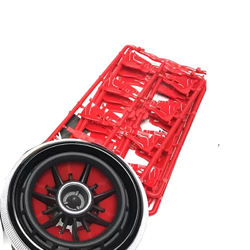 Red Wooeight 4 шт./компл. для AUDI A3 S3 8V pre-рестайлинг Красный Желтый для автомобильного стайлинга Кондиционер AC вентиляционное отверстие крышка лезвия - Название цвета: Red